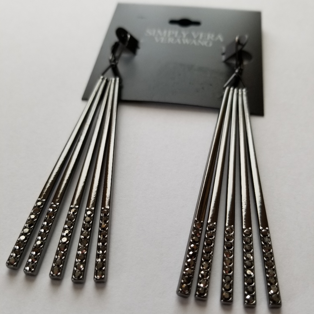 NEW Simply Vera Vera Wang Metal Drop Earrings